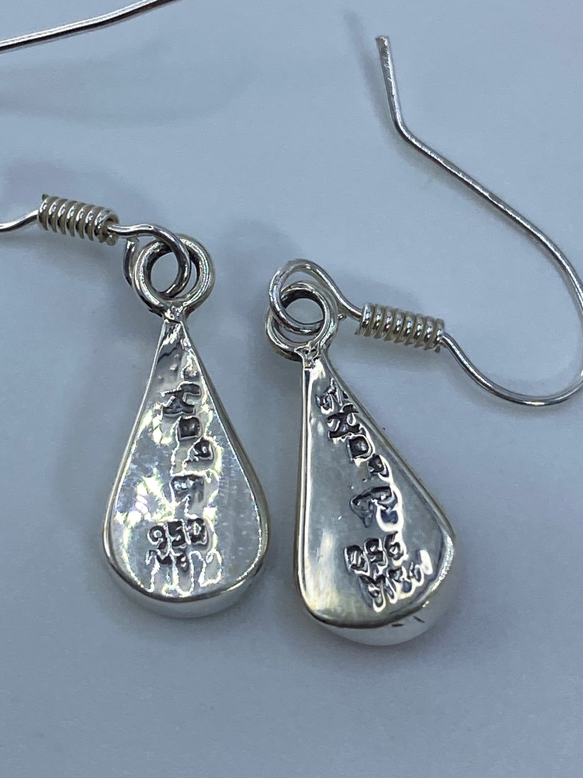 Aretes de Plata 950 con Ópalo de Fuego Rosa — Taxco — foto 5