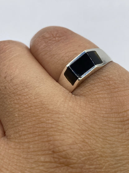 Anillo de Plata con Ónix Negro Geométrico — Taxco 925 — foto 6