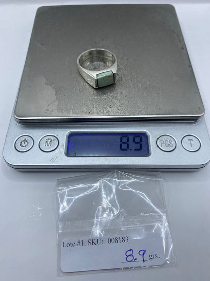 Anillo de Plata 925 con Turquesa Engastada — Taxco — foto 7