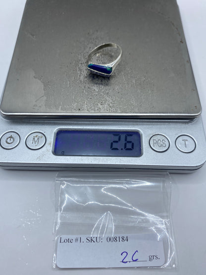 Anillo de Plata 925 con Piedra Multicolor — Taxco — foto 7