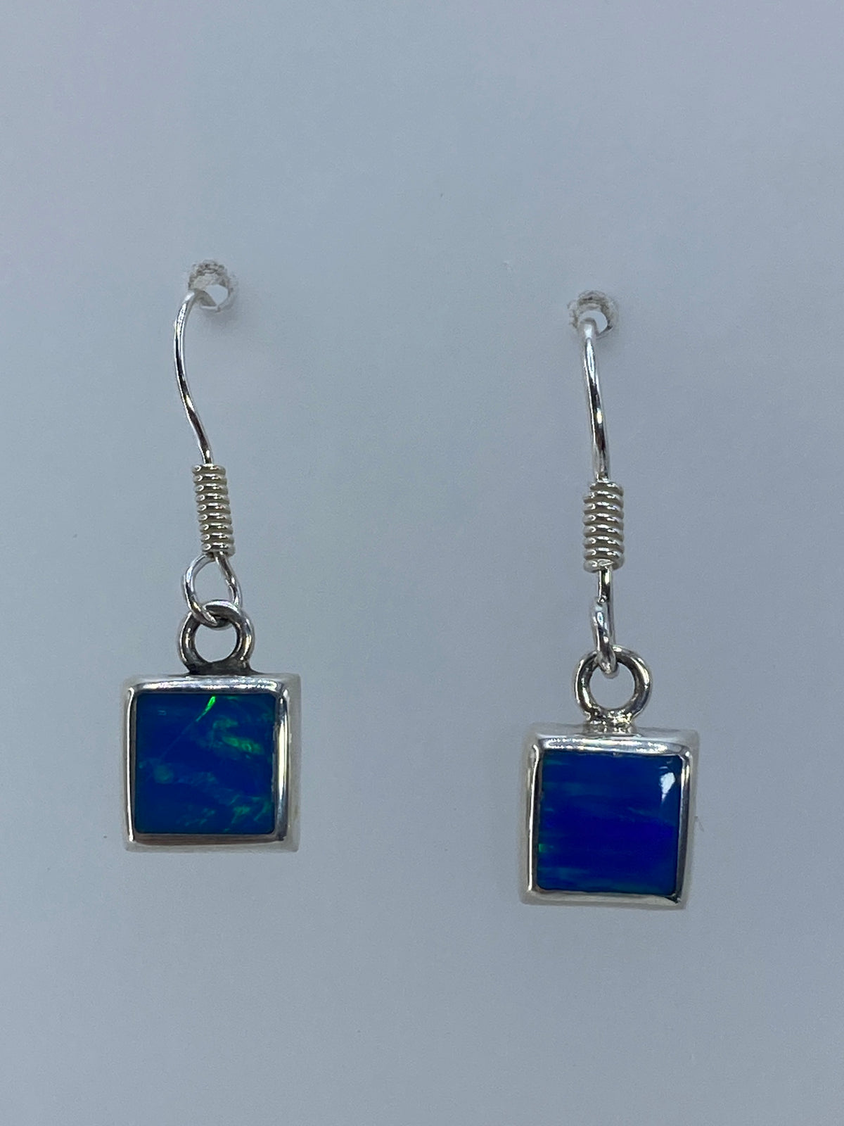 Aretes Plata Ópalo de Fuego Verde — Taxco 950 — foto 2
