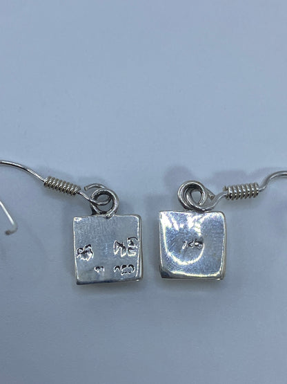 Aretes Plata Ópalo de Fuego Verde — Taxco 950 — foto 5