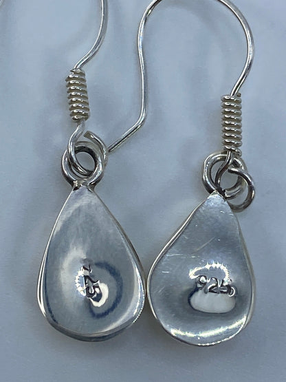Aretes de Plata con Ópalo de Fuego Naranja — Taxco 925 — foto 5