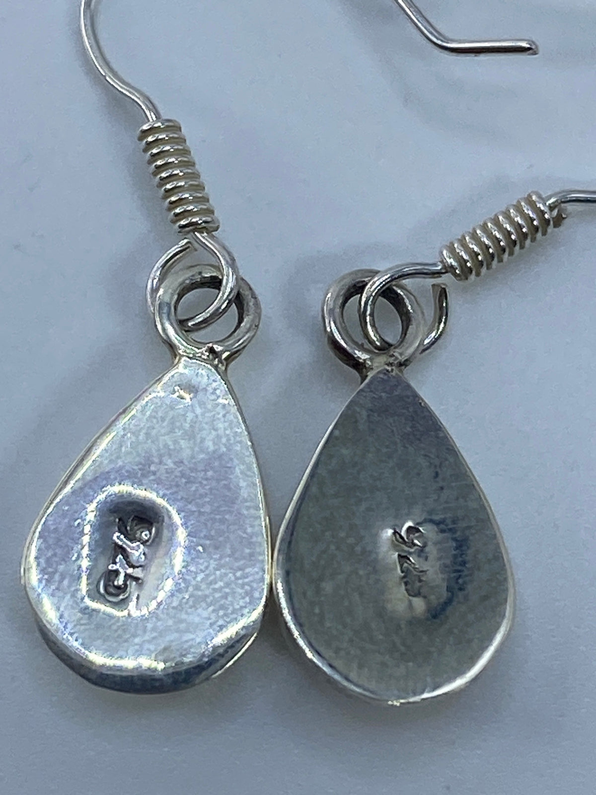 Aretes de Plata con Ópalo de Fuego Rosa — Taxco 925 — foto 5