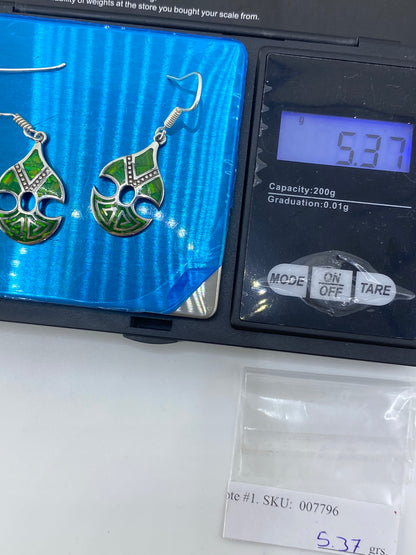 Aretes Prehispánicos de Plata con Ópalo de Fuego — Taxco 950 — foto 6