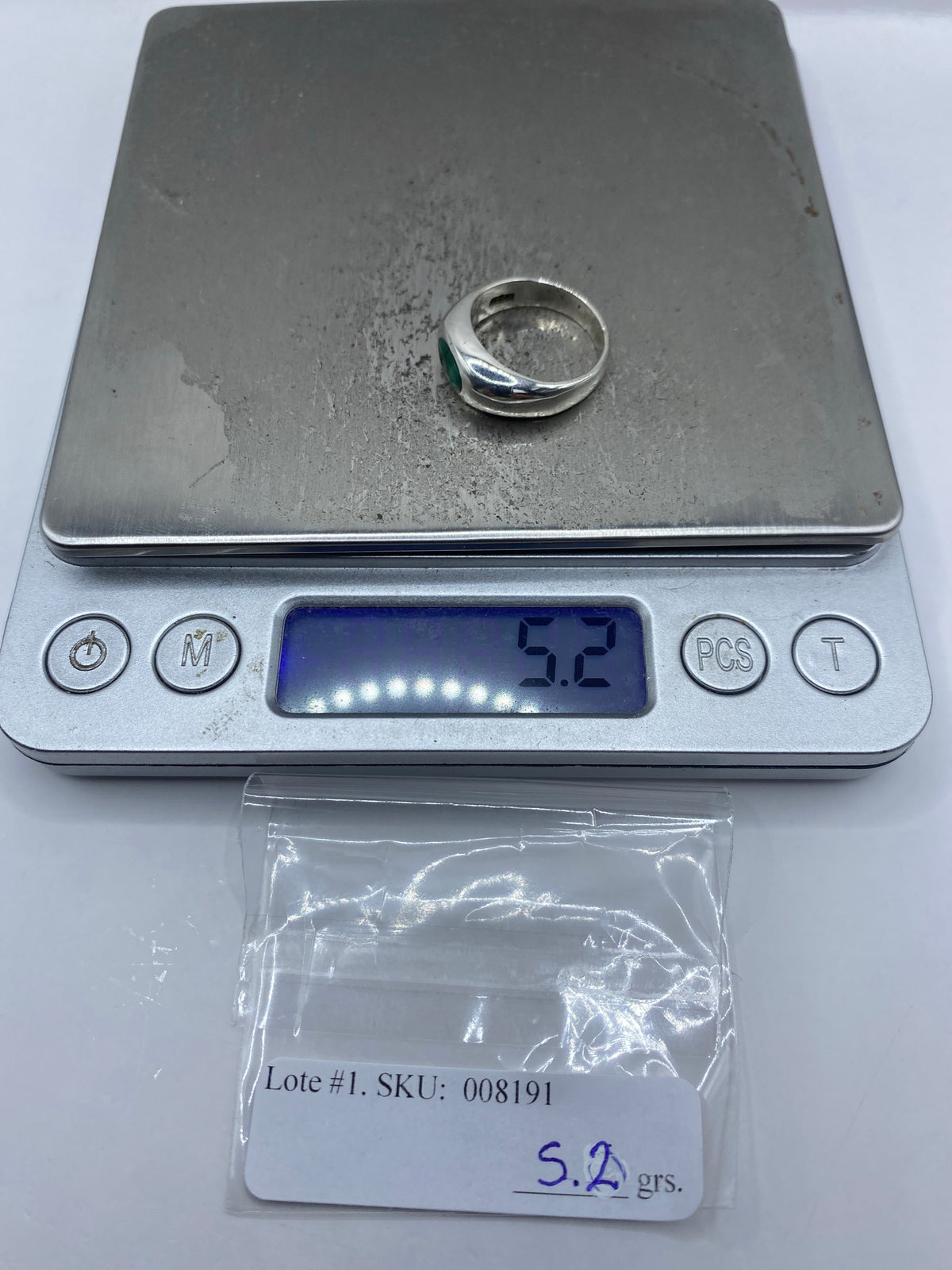Anillo de Plata con Malaquita Verde — Taxco 925 — foto 7