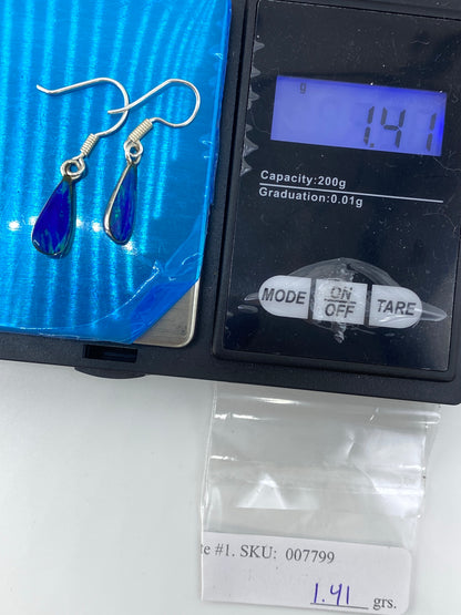 Aretes de Plata con Ópalo de Fuego Verde — Taxco 925 — foto 6