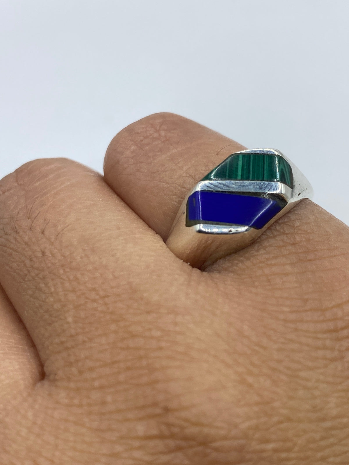 Anillo de Plata con Malaquita Verde — Taxco 925 — foto 6