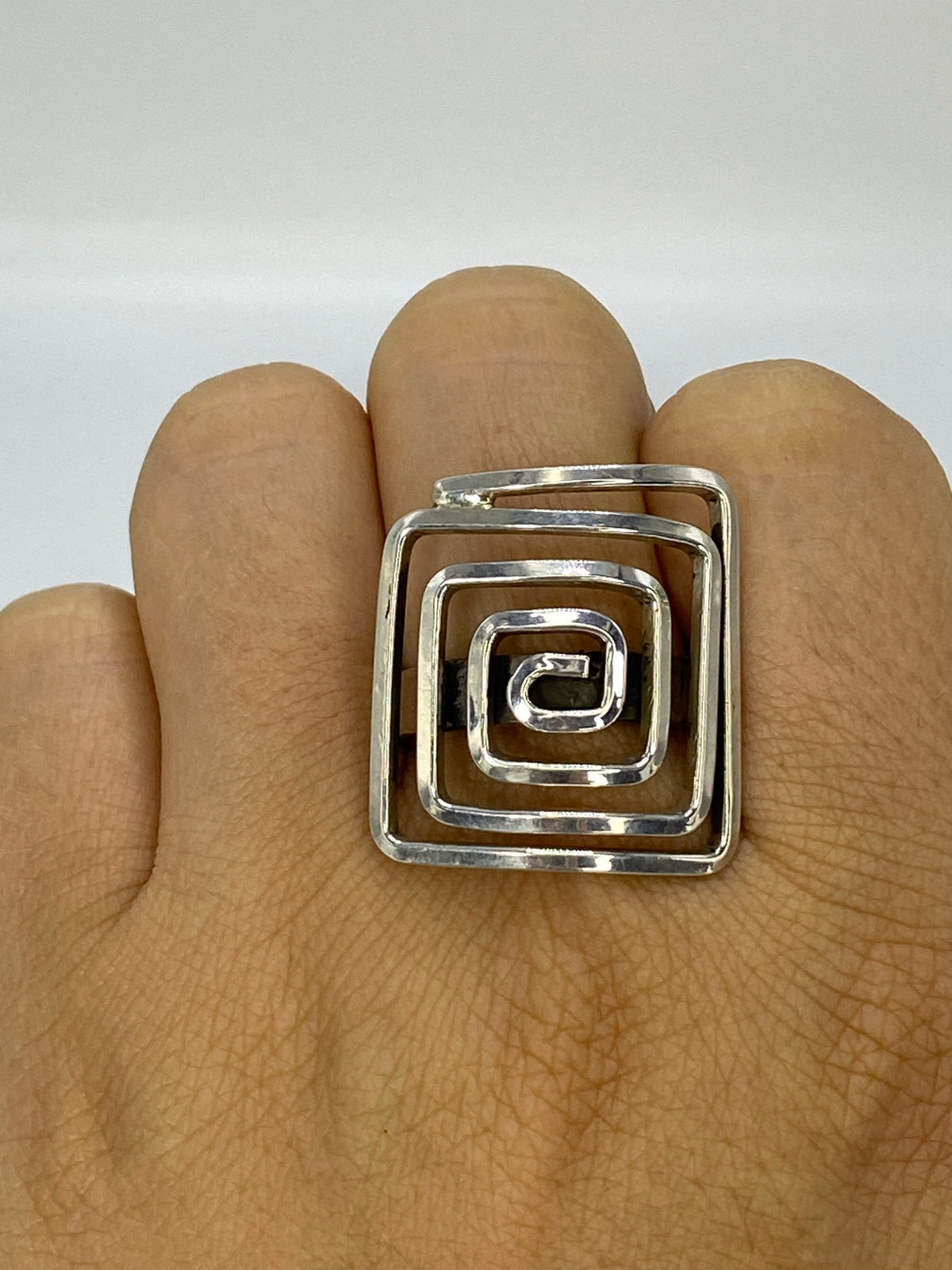 Anillo de Plata Calado Geométrico — Taxco 925 — foto 6