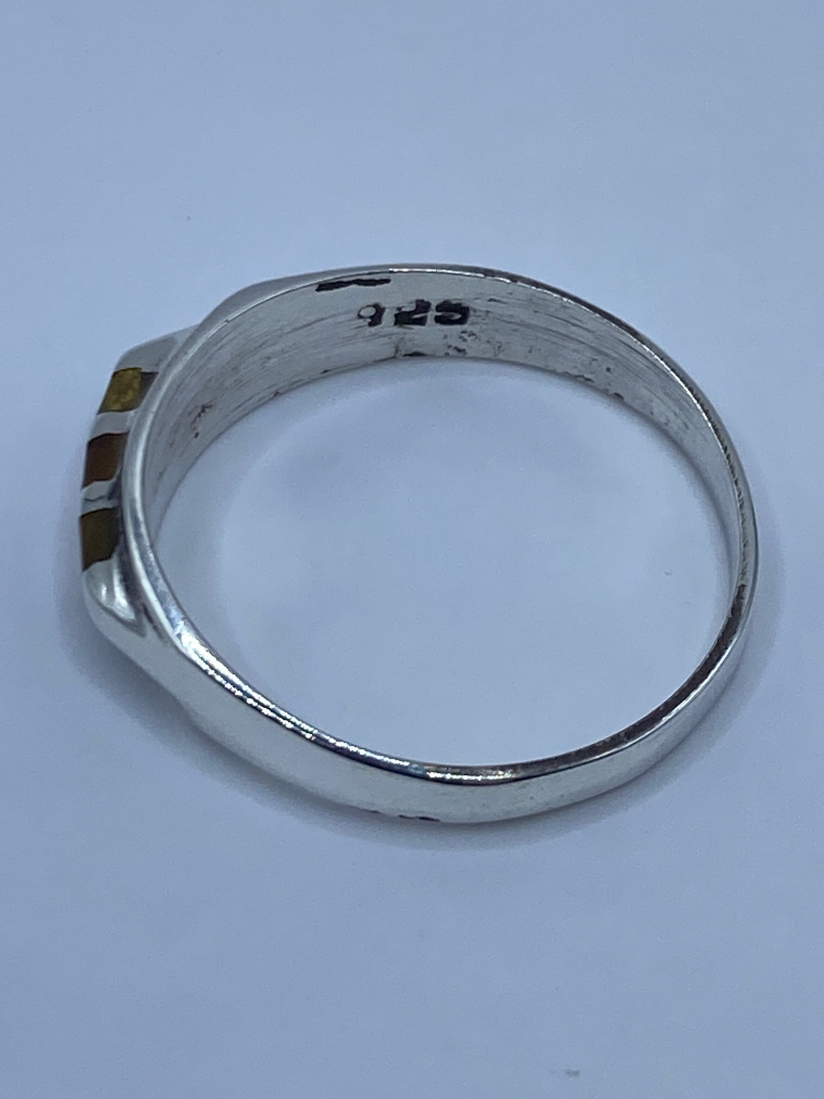 Anillo de Plata Engastado con Piedra Café — Taxco 925 — foto 5