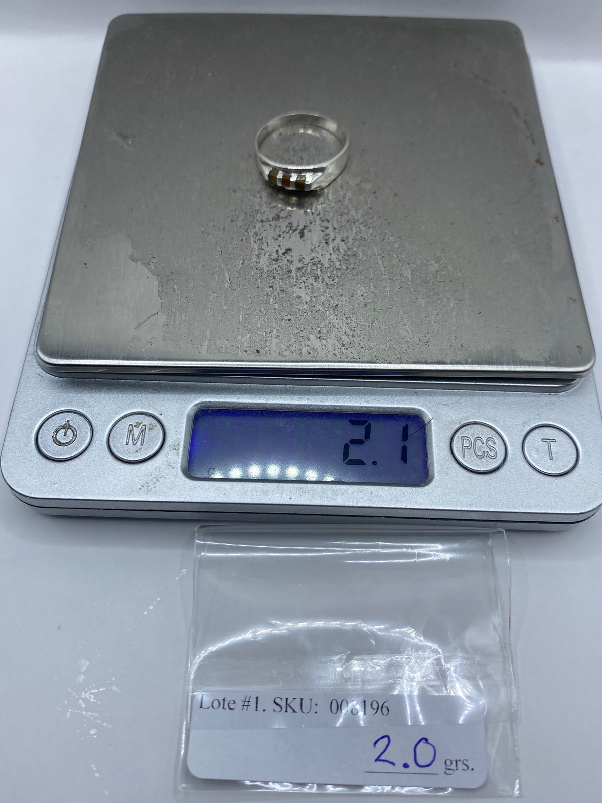 Anillo de Plata Engastado con Piedra Café — Taxco 925 — foto 7