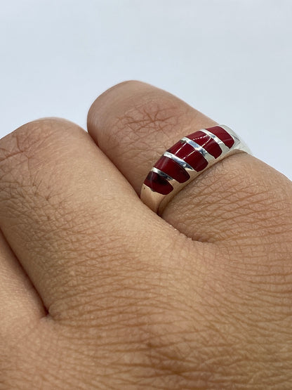 Anillo de Plata Coral Rojo — Taxco 925 — foto 6