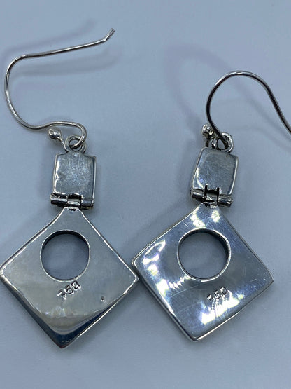 Aretes de Plata Ópalo de Fuego Verde — Taxco 950 — foto 5