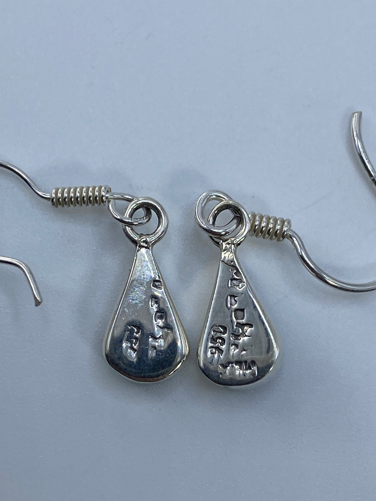 Aretes Plata 950 Ópalo de Fuego Verde Olivo — Taxco — foto 5