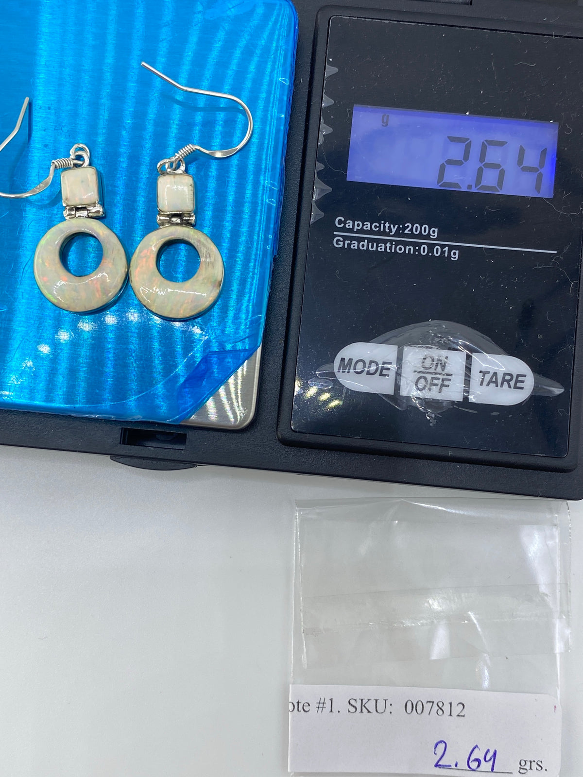 Aretes de Plata con Ópalo de Fuego Multicolor — Taxco 950 — foto 6