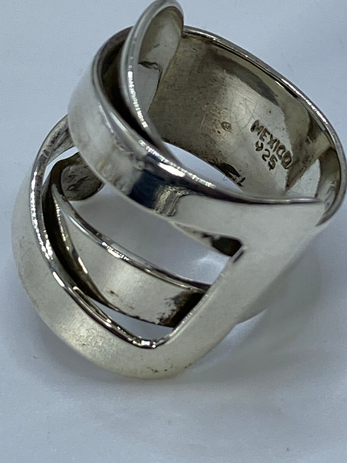 Anillo de Plata Cartoneado Geométrico — Taxco 925 — foto 5