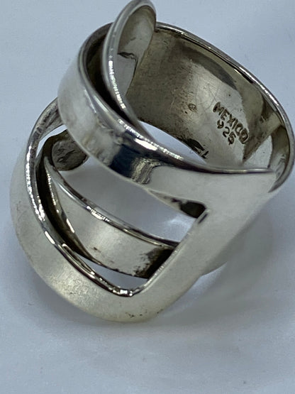Anillo de Plata Cartoneado Geométrico — Taxco 925 — foto 5