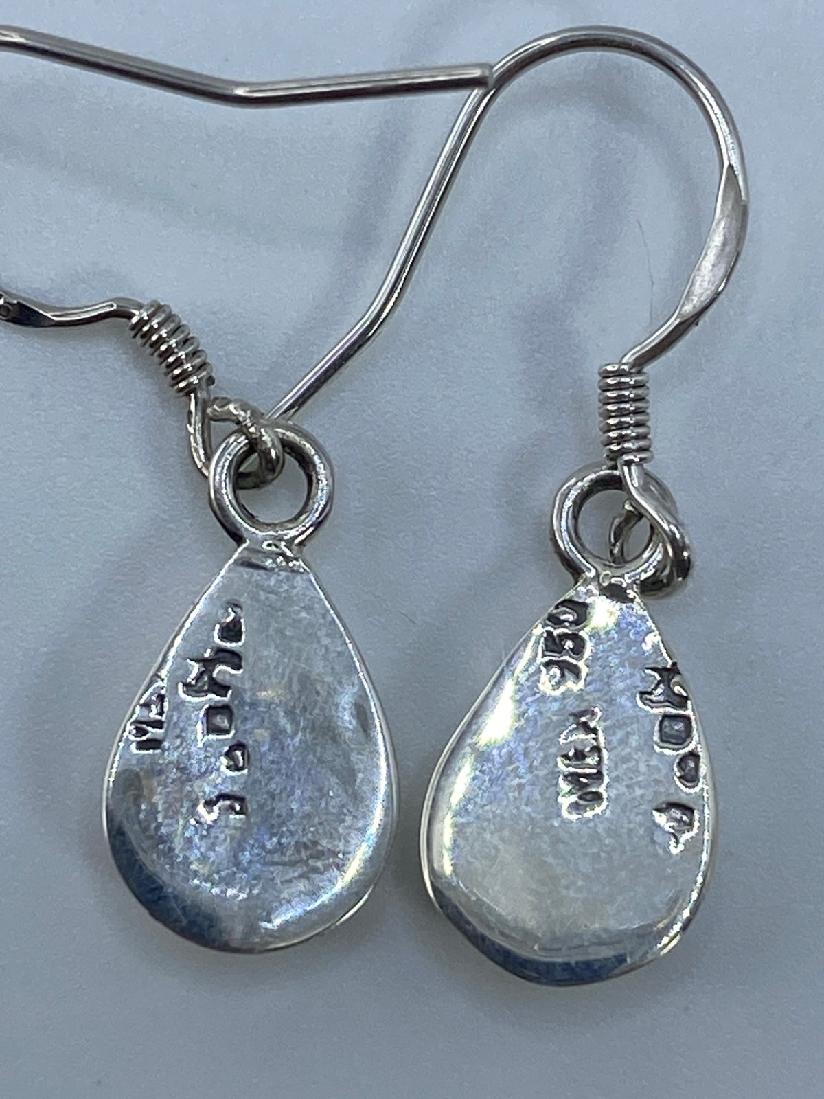 Aretes de Plata con Ópalo de Fuego Verde — Taxco 950 — foto 5