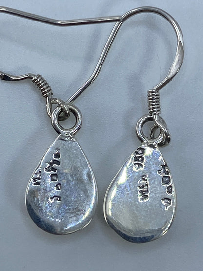 Aretes de Plata con Ópalo de Fuego Verde — Taxco 950 — foto 5