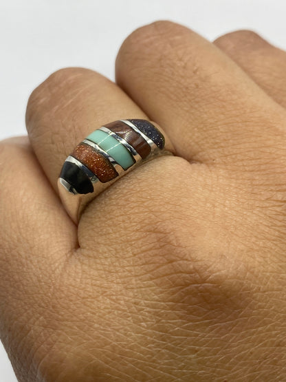 Anillo de Plata Turquesa y Ónix — Taxco 925 — foto 6