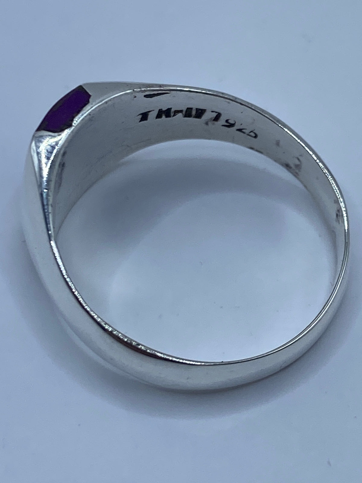 Anillo de Plata con Piedra Morada — Taxco 925 — foto 5