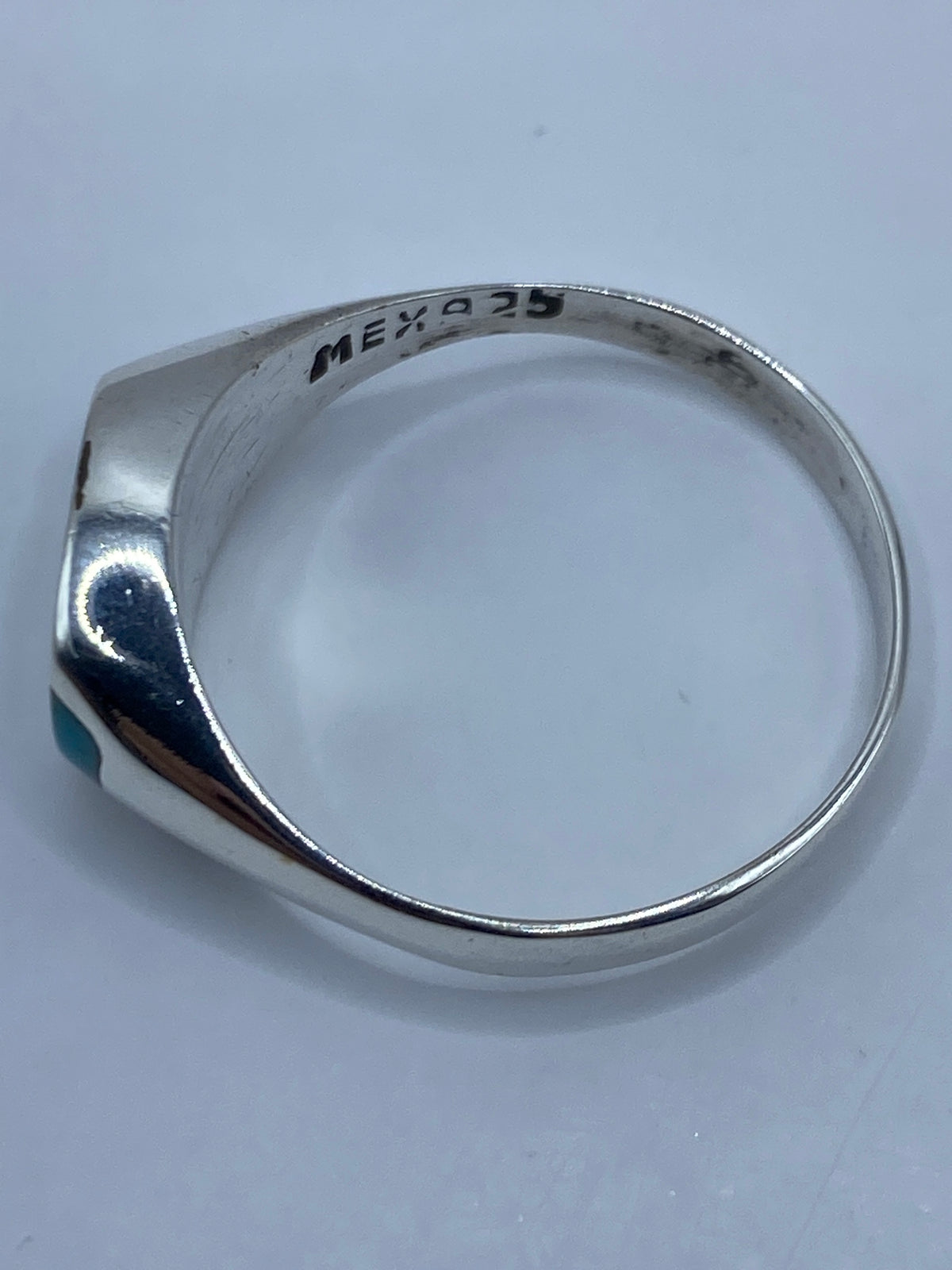 Anillo de Plata con Turquesa Azul Cielo — Taxco 925 — foto 5