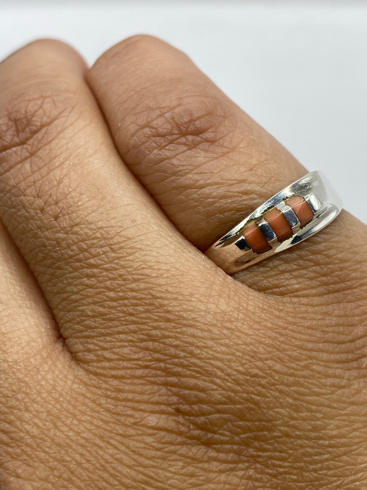 Anillo de Plata con Coral — Taxco 925 — foto 6