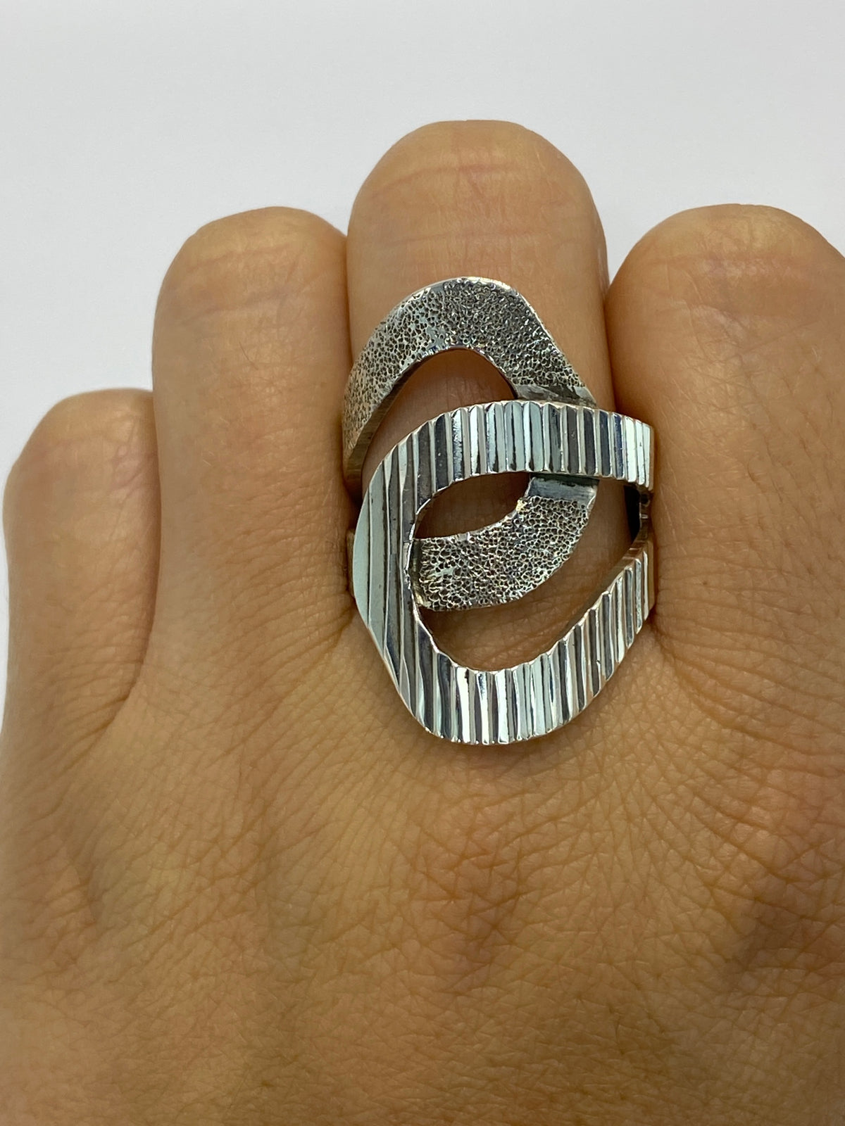 Anillo de Plata Cartoneado Escultural — Taxco 925 — foto 6
