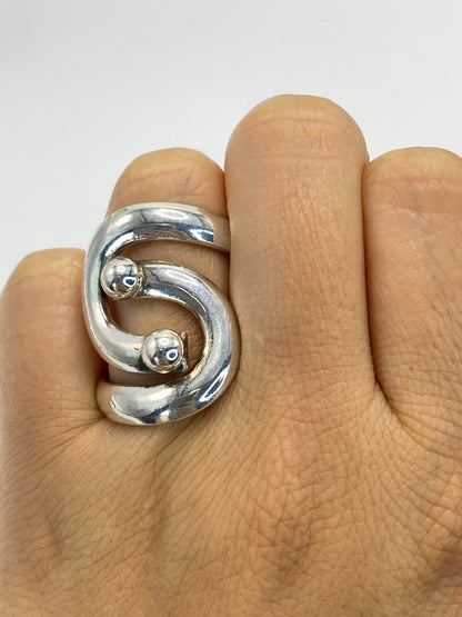 Anillo de Plata Cartoneado Escultural — Taxco 925 — foto 6