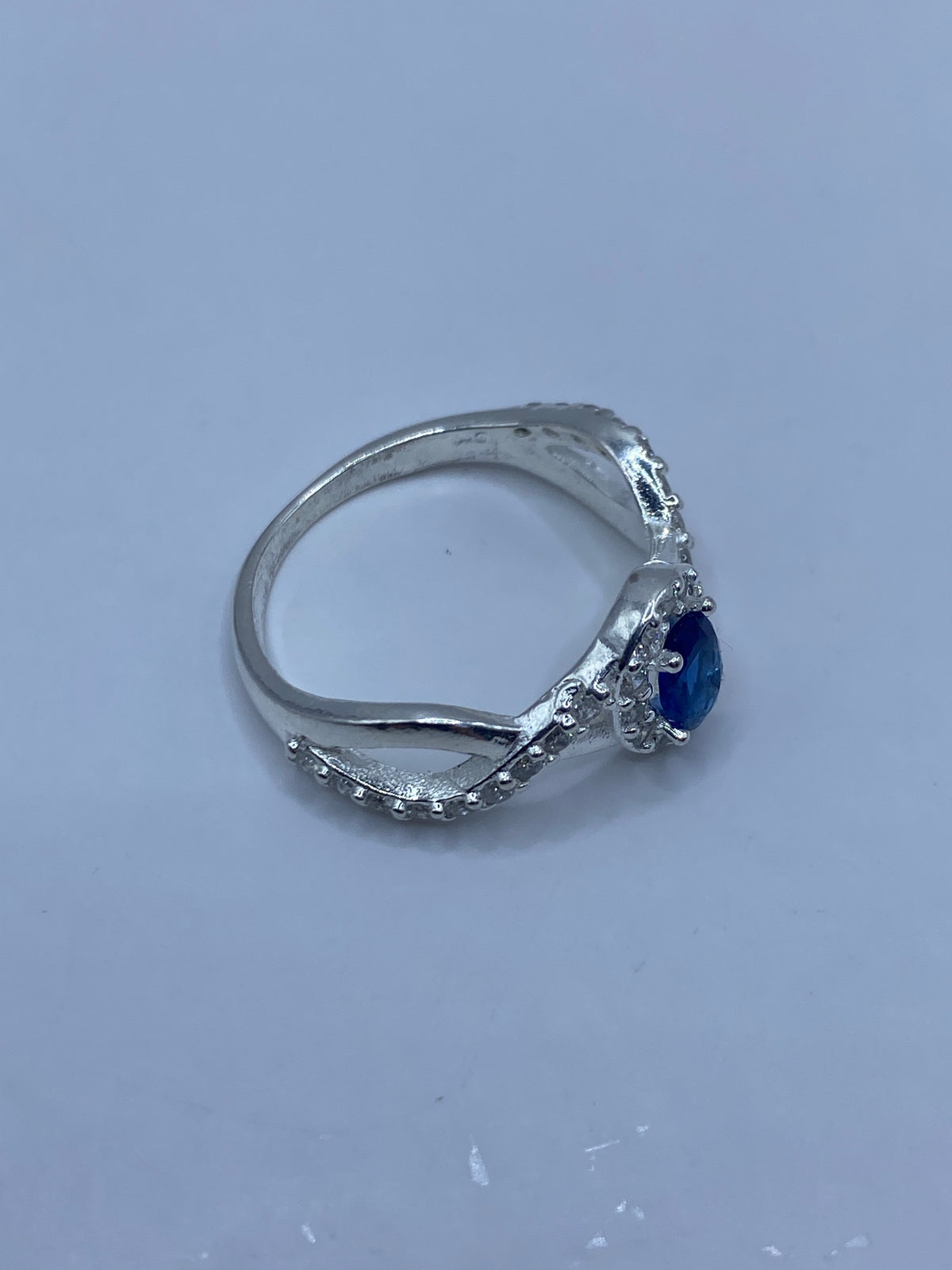 Anillo de Plata Circonia Azul y Micro-Circonia — Taxco 925 — foto 5