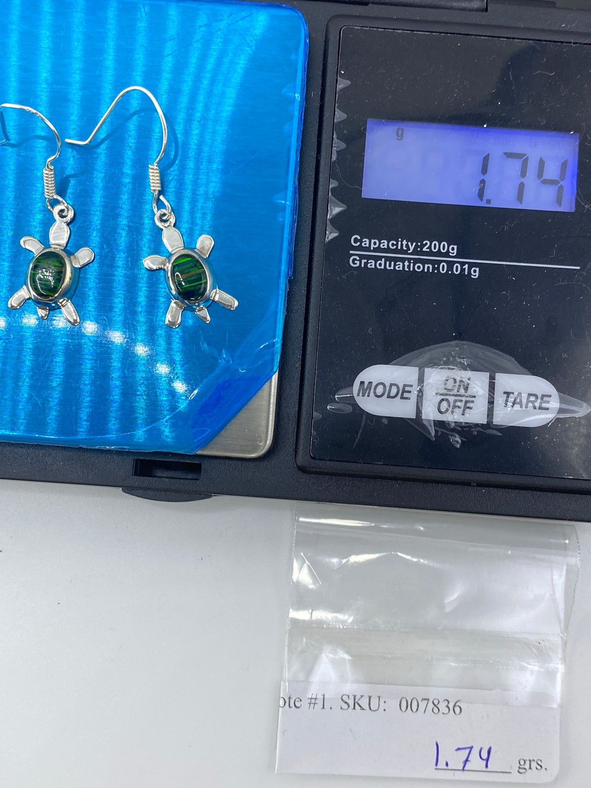 Aretes de Plata Ópalo de Fuego Verde — Taxco 925 — foto 6