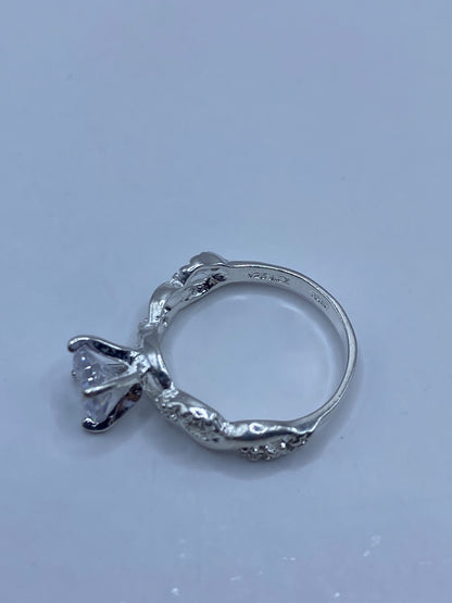 Anillo de Plata Solitario con Circonia Blanca — Taxco 925 — foto 5