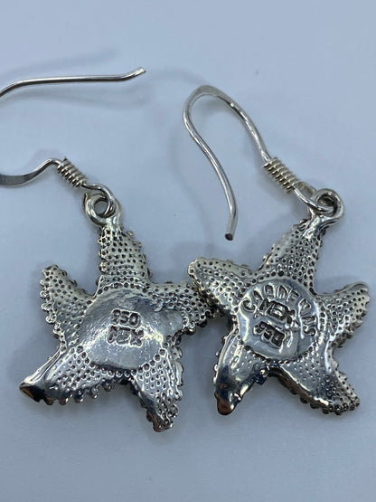Aretes Estrella Marina Ópalo de Fuego Plata 950 — Taxco — foto 5