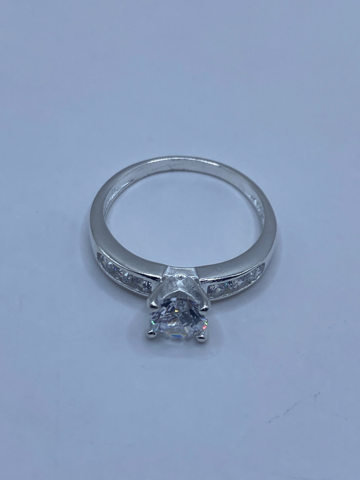 Anillo Solitario Plata 925 con Circonia Blanca — Taxco — foto 5