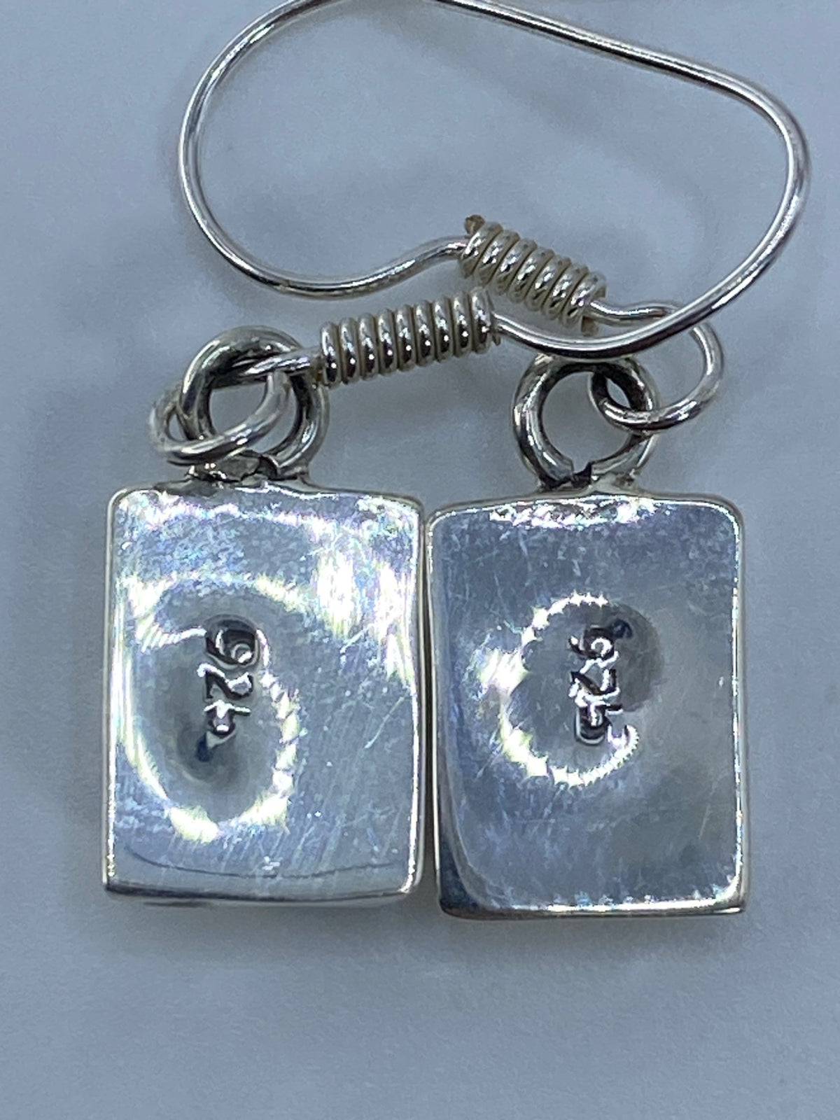 Aretes de Plata con Ópalo de Fuego Verde — Taxco 925 — foto 5