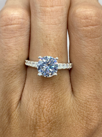 Anillo Solitario de Plata con Circonia Blanca — Taxco 925 — foto 6
