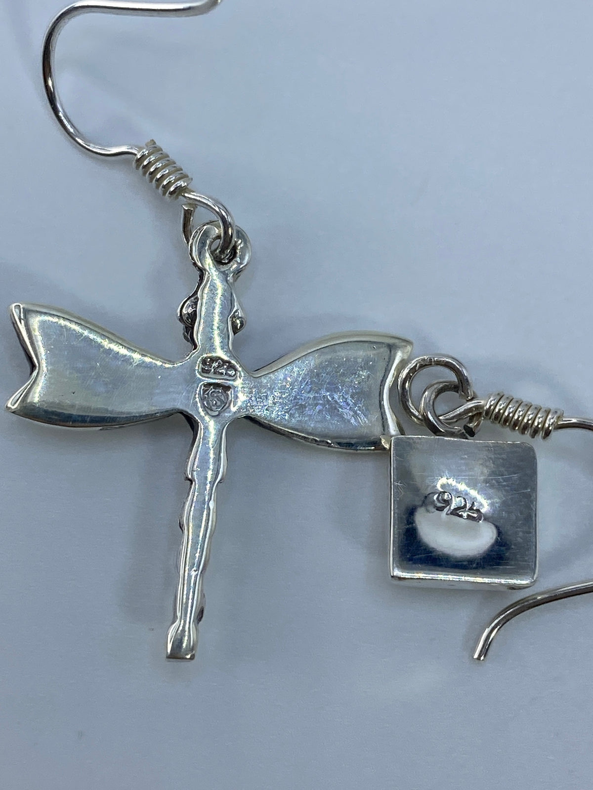 Aretes de Plata con Ópalo de Fuego Multicolor — Taxco 925 — foto 5