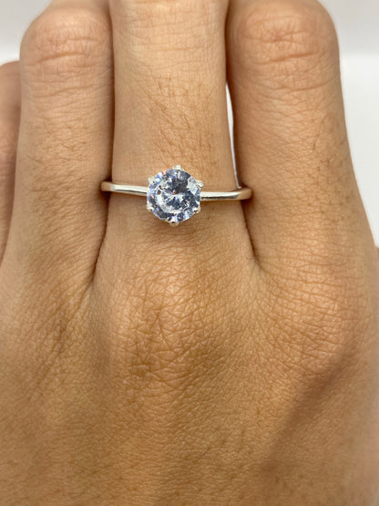 Anillo de Plata Circonia Blanca Solitario — Taxco 925 — foto 6