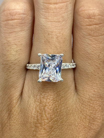 Anillo de Plata Solitario con Circonia Blanca — Taxco 925 — foto 6