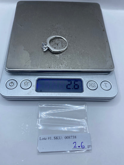 Anillo Solitario de Plata 925 con Circonia — Taxco — foto 7