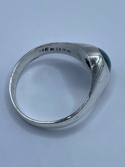 Anillo de Plata 925 con Malaquita — Diseño Minimalista — foto 5