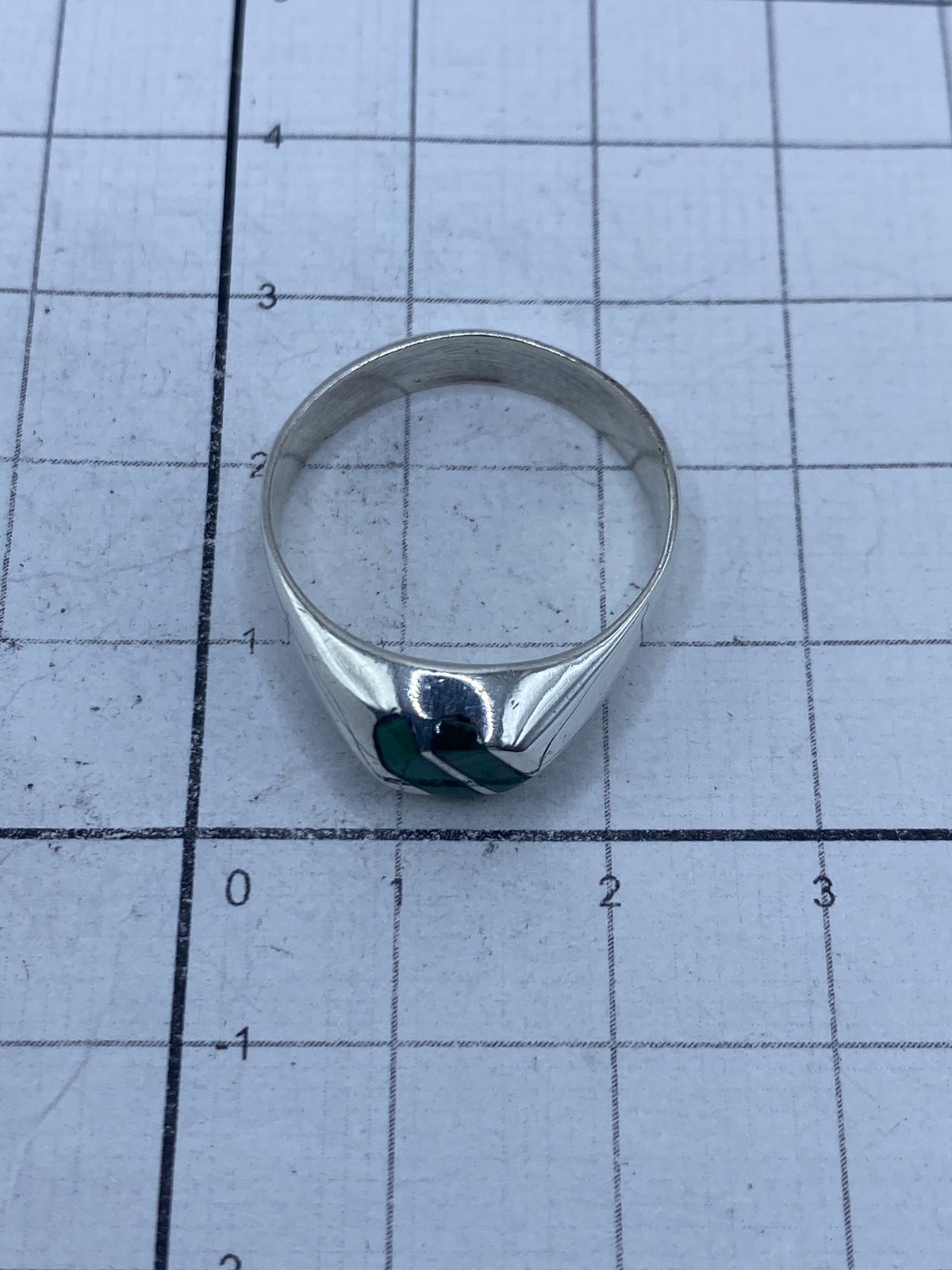 Anillo de Taxco con Quinto 925 visible, vista superior