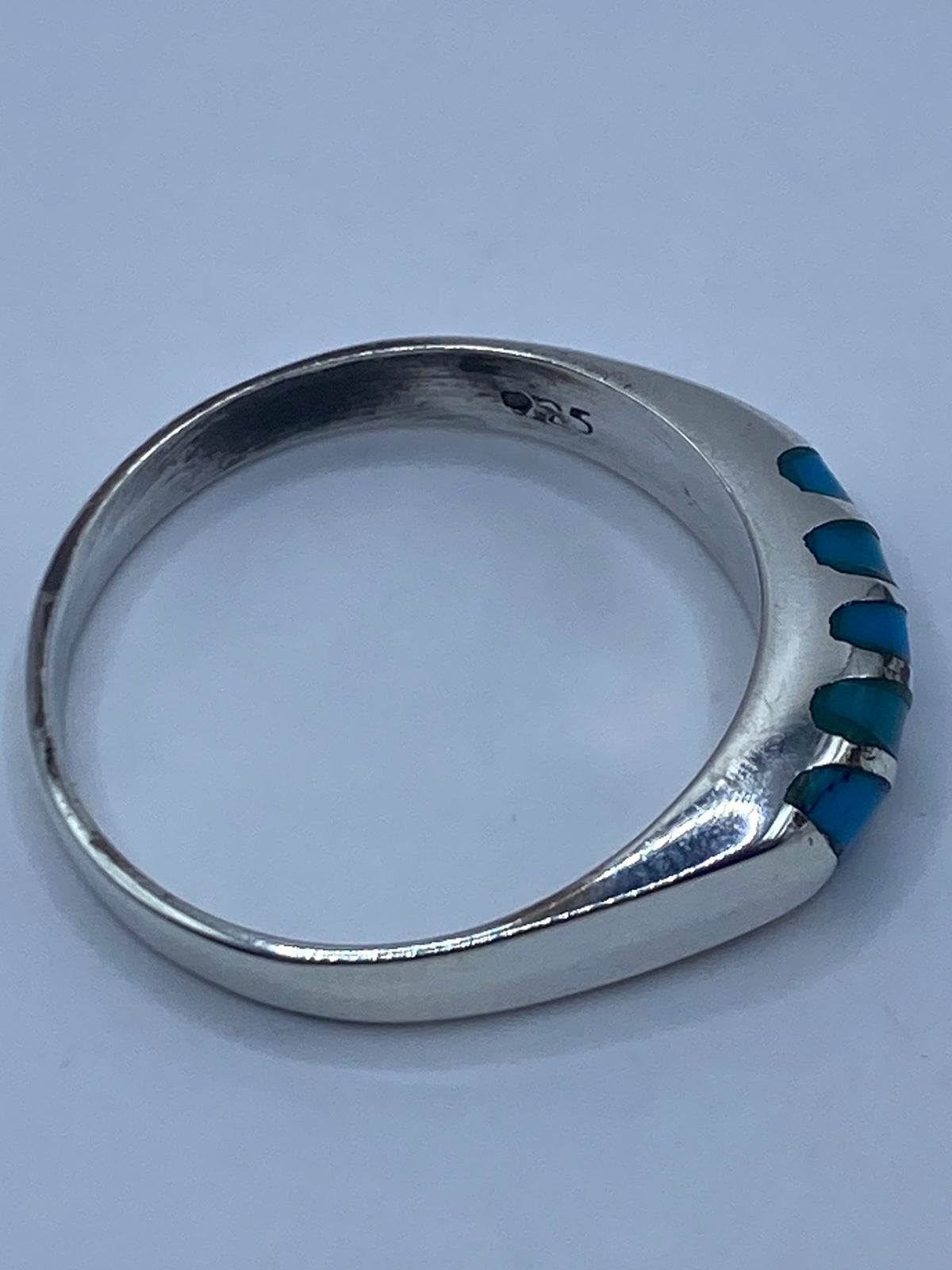 Anillo Turquesa Azul Cielo Plata 925 — Taxco — foto 5