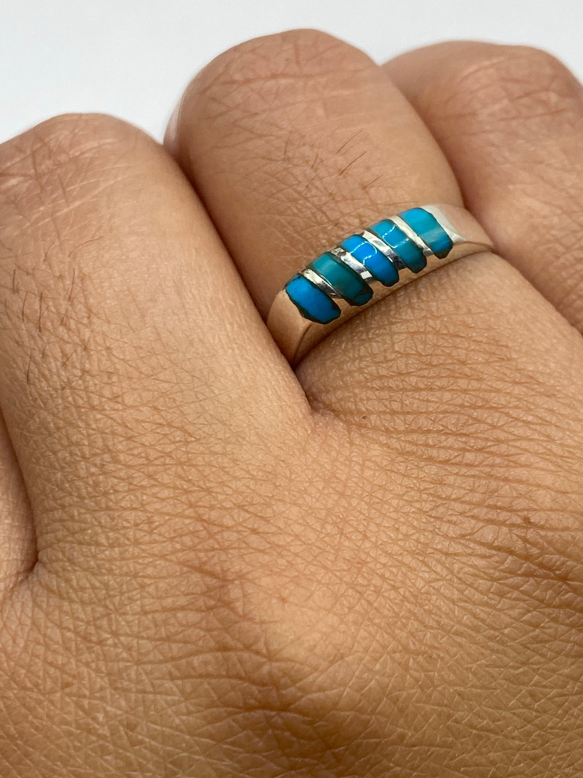 Anillo Turquesa Azul Cielo Plata 925 — Taxco — foto 6