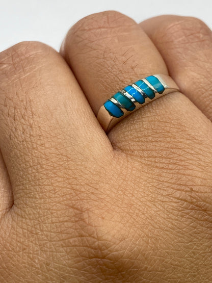 Anillo Turquesa Azul Cielo Plata 925 — Taxco — foto 6