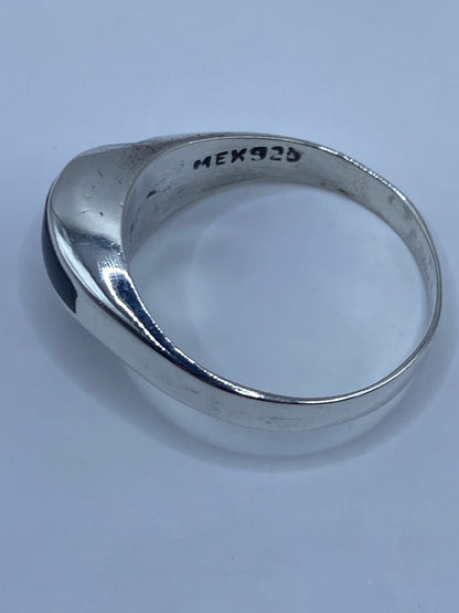 Anillo de Plata 925 con Ónix Negro — Minimalista Taxco — foto 5