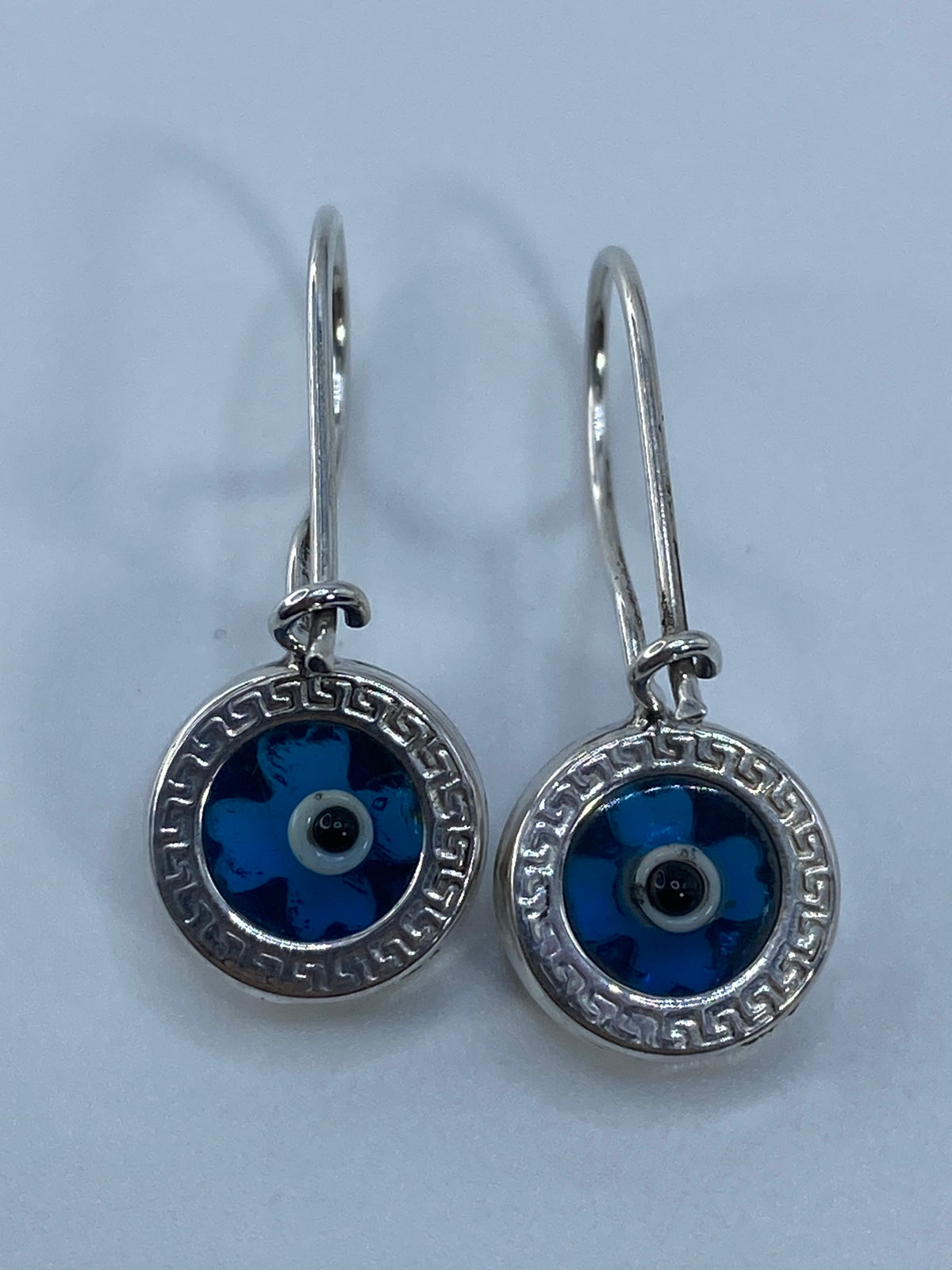 Aretes de Plata Étnicos con Piedra Azul — Taxco 925 — foto 5