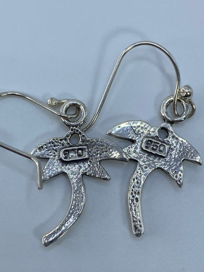 Aretes Plata Palmera con Ópalo de Fuego — Taxco 950 — foto 5