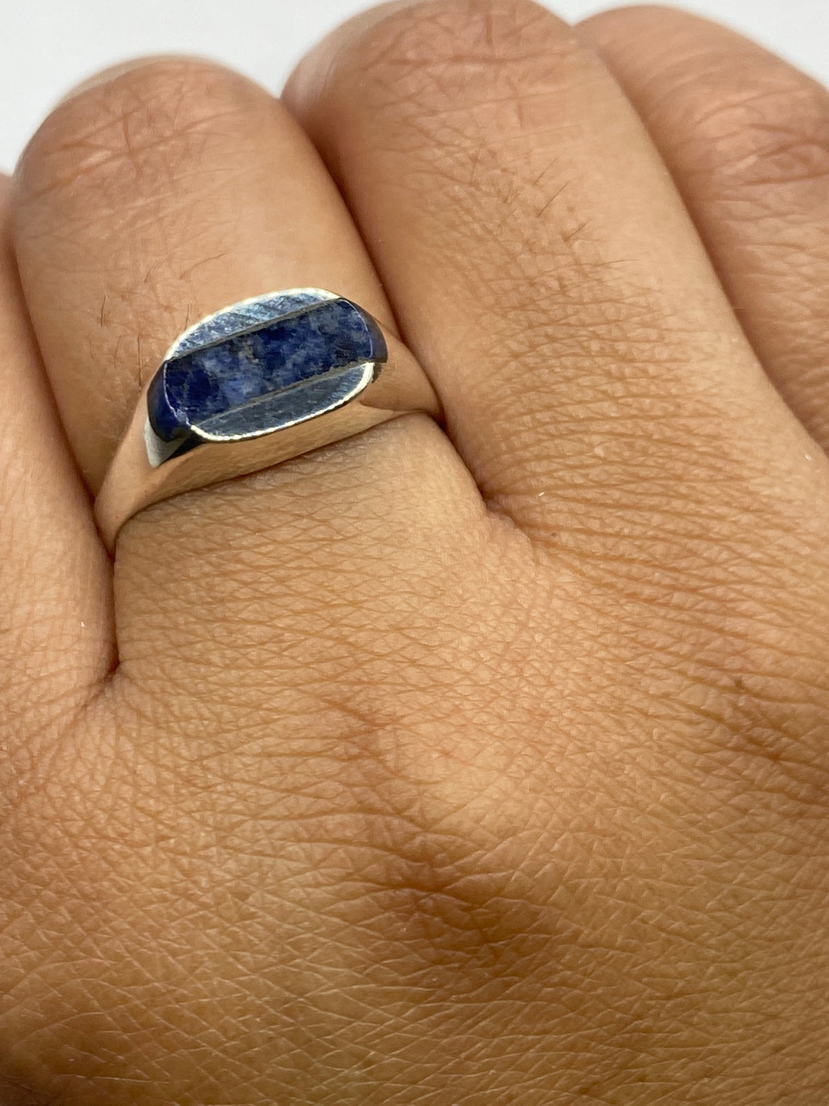 Anillo de Plata 925 con Piedra Azul — Taxco — foto 6