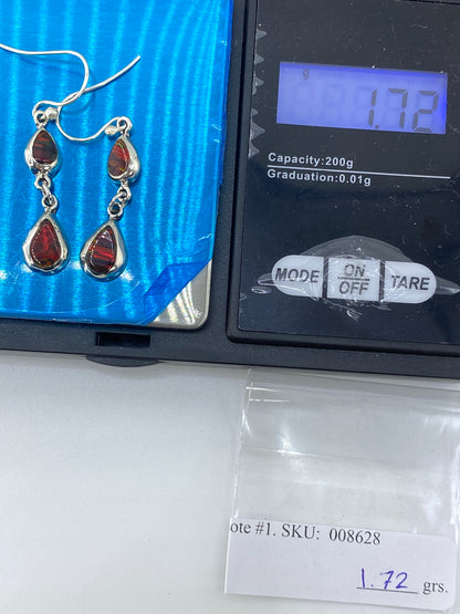 Aretes Ópalo de Fuego Multicolor Plata 925 — Taxco — foto 6